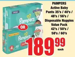 Boxer Superstores Pampers Active Baby Pants offer