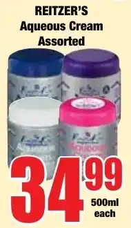 Boxer Superstores REITZER'S Aqueous Cream Assorted offer