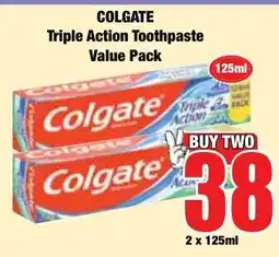 Boxer Superstores Colgate Triple Action Toothpaste offer