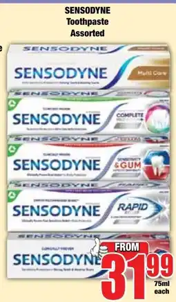 Boxer Superstores SENSODYNE Toothpaste Assorted offer