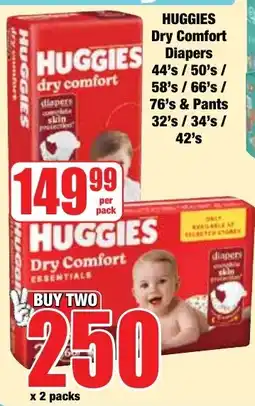 Boxer Superstores Huggies Dry Comfort Diapers offer