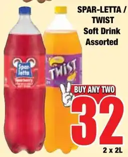 Boxer Superstores SPAR-LETTA / TWIST Soft Drink Assorted offer