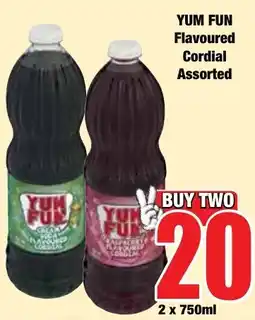 Boxer Superstores YUM FUN Flavoured Cordial Assorted offer