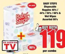 Boxer Superstores Baby Steps Disposable Nappies Assorted offer