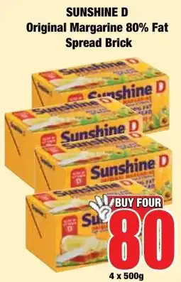 Boxer Superstores Sunshine D Original Margarine 80% Fat Spread Brick offer