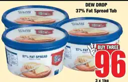 Boxer Superstores DEW DROP 37% Fat Spread Tub offer