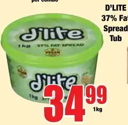 Boxer Superstores D'LITE 37% Fat Spread Tub offer