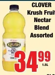 Boxer Superstores CLOVER Krush Fruit Nectar Blend Assorted offer