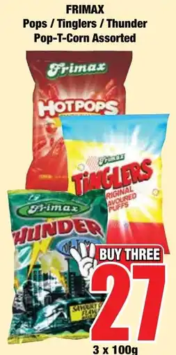 Boxer Superstores FRIMAX Pops / Tinglers / Thunder Pop-T-Corn Assorted offer