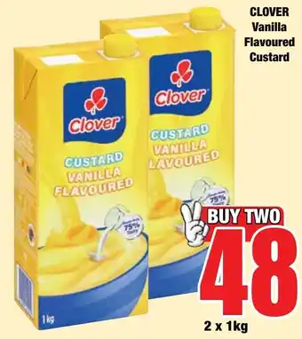 Clover Custard Vanilla Flavoured