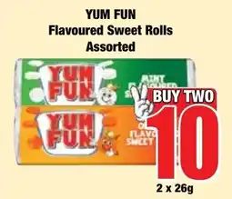 Boxer Superstores YUM FUN Flavoured Sweet Rolls Assorted offer