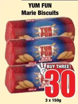 Boxer Superstores YUM FUN Marie Biscuits offer