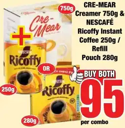 Boxer Superstores CRE-MEAR Creamer & NESCAFÉ Ricoffy Instant Coffee offer