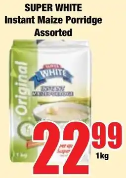 Boxer Superstores SUPER WHITE Instant Maize Porridge Assorted offer