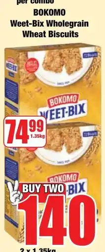 Boxer Superstores BOKOMO Weet-Bix Wholegrain Wheat Biscuits offer