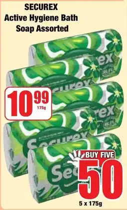 Boxer Superstores SECUREX Active Hygiene Bath Soap Assorted offer