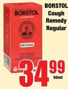 Boxer Superstores BORSTOL Cough Remedy Regular offer