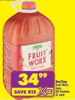 Shoprite Darling Fruit Worx Juice offer