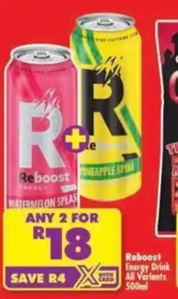 Shoprite Reboost Energy Drink offer