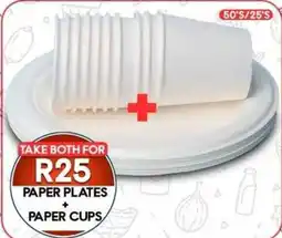 Take 'n Pay Paper Plates + Paper Cups offer