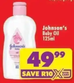 Shoprite Johnson's Baby Oil offer