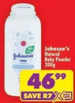 Shoprite Johnson's Natural Baby Powder offer