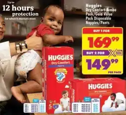 Shoprite Huggies Dry Comfort Pants offer