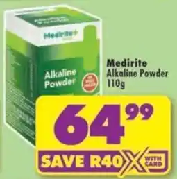 Shoprite Medirite Alkaline Powder offer