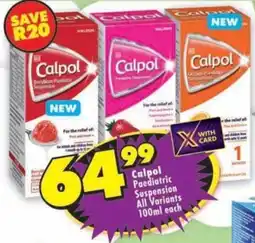 Shoprite Calpol Paediatric Suspension offer
