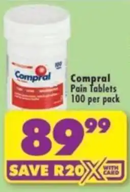 Shoprite Compral Pain Tablets offer