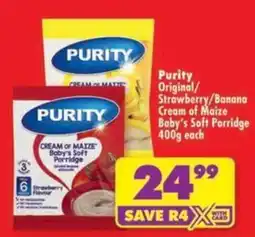 Shoprite Purity Cream of Maize Baby's Soft Porridge offer