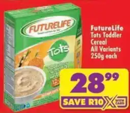 Shoprite FutureLife Tots Toddler Cereal offer
