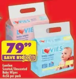 Shoprite Lovies Baby Wipes offer