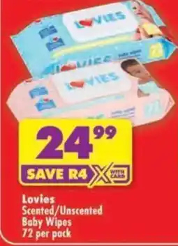 Shoprite Lovies Baby Wipes offer