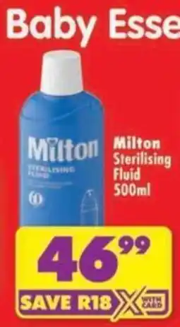 Shoprite Milton Sterilising Fluid offer
