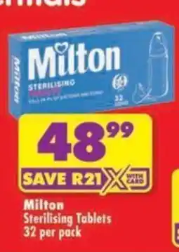 Shoprite Milton Sterilising Tablets offer
