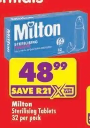 Milton Sterilising Tablets