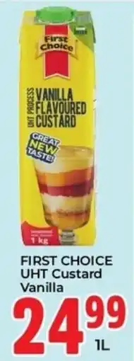 Elite Cash & Carry First Choice UHT Custard Vanilla offer