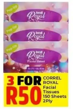 Elite Cash & Carry CORREL ROYAL Facial Tissues offer