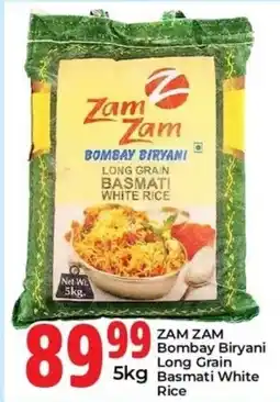 Elite Cash & Carry Zam Zam Bombay Biryani Long Grain Basmati White Rice offer