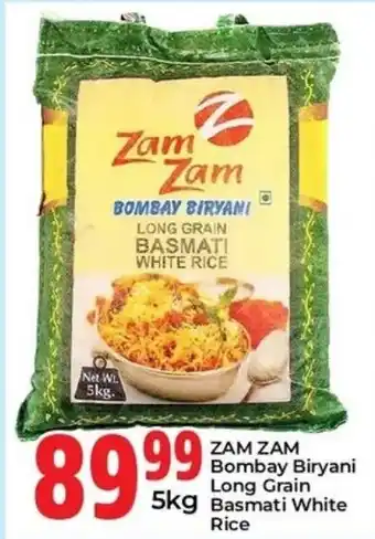 Zam Zam Bombay Biryani Long Grain Basmati White Rice
