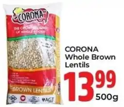 Elite Cash & Carry CORONA Whole Brown Lentils offer