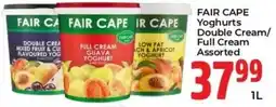 Elite Cash & Carry FAIR CAPE Yoghurts Double Cream/Full Cream Assorted offer