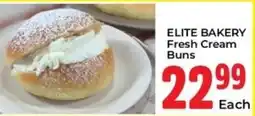 Elite Cash & Carry ELITE BAKERY Fresh Cream Buns offer