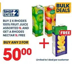 Econo Foods Rhodes 100% Fruit Juice Assorted offer