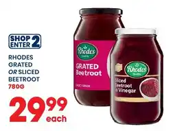 Econo Foods Rhodes Grated or Sliced Beetroot offer