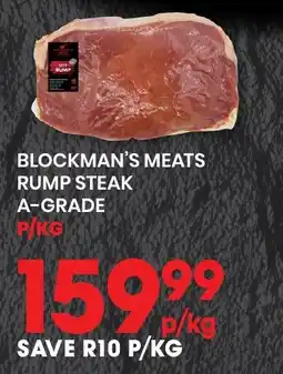 Econo Foods Blockman's Meats Rump Steak A-Grade offer