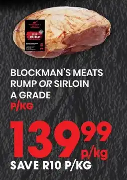 Econo Foods Blockman's Meats Rump or Sirloin offer