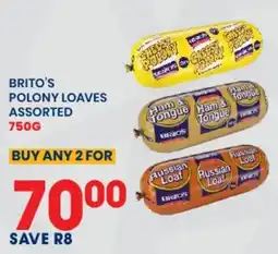 Econo Foods Brito's Polony Loaves Assorted offer