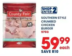 Econo Foods County Fair Southern Style Crumbed Chicken Burger offer